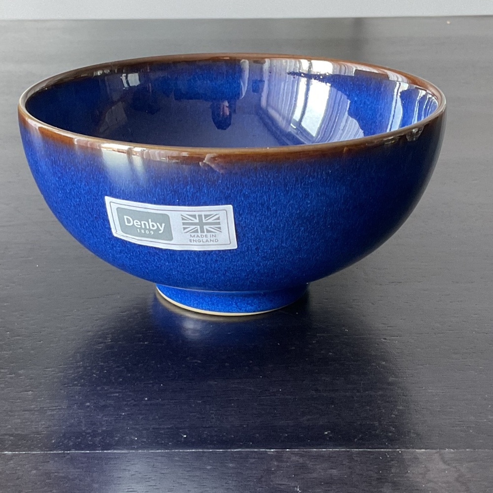 Denby Imperial Blue Stoneware Rice Bowl (15 available $40 EACH)
